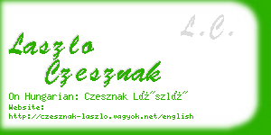 laszlo czesznak business card